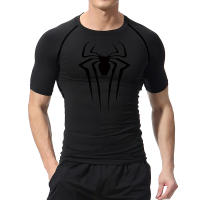 Camiseta De Compresión Con Estampado De Araña Para Hombres Camiseta Guardia Contra Picaduras De Verano Con Manga Corta Secado Rápido Para Gimnasio Y Ejercicio - details 4