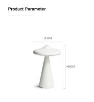 Lámpara De Mesa LED En Forma De Hongo Recargable USB Luz Nocturna Portátil Toque Para Decoración De Sala De Estar Y Dormitorio - details 14