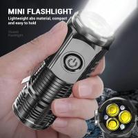 Linterna Portátil Super Brillante Con 3 LED Y Clip Para Pluma Y Imán En La Cabeza Batería Integrada Carga USB Para Emergencias Y Uso Al Aire Libre - details 4