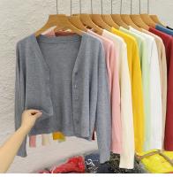 Nueva Chaqueta De Punto Negra Estilo Coreano Con Cuello En V Manga Larga Casual Para Mujer Otoño 2026 Top Sólido Cierre Único - details 7