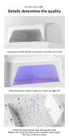 Lámpara LED UV 2-en-1 Con Almohadilla De Descanso Para Manos Para Pólvora De Gel 72W Secador De Uñas Con 4 Tiempos Para Uso En Salón O Hogar - details 8