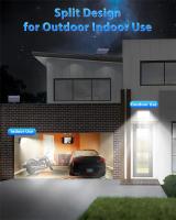 Lámpara Solar Exterior 172LED Con Sensor De Movimiento Y Control Remoto 3 Modos Para Patio Garage Jardín Protección IP65 ABS - details 4