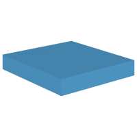 vidaXL Estante flotante de pared MDF 23x23,5x3,8 cm Blanco brillante, negro brillante, gris brillante Mueble Almacenaje Estantería para Oficina, Estudio, Dormitorio Estantería/Librería/ mueble de Almacenamiento - details 8