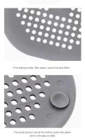 Tapón De Cepillado Para Baño Y Cocina Aluminio Y Silicona Filtro De Agua Para Lavabo Y Bañera Accesorios Del Hogar - details 4