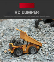 Camión Descargador RC Huina 534 Escala 1:18 Control Remoto 6CH 2.4G Aleación Juguete Para Niños Regalo De Vuelta a La Escuela - details 7