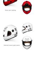 Casco De Scooter Para Niños Completo Invierno Calor Motocicleta Eléctrica Motocross 3-12 Años Lindo Seguro Abs Material 550g - details 12