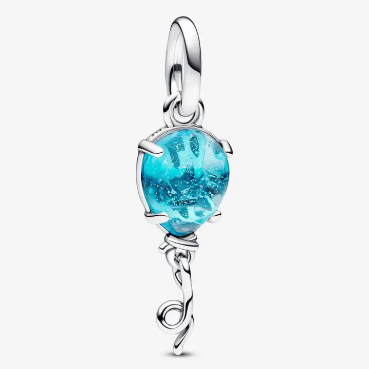Pandora Charm de Colgante en Plata de Ley Globo de Cristal Azul 792792C01，Incluye Caja Original - 1