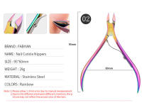 Tijeras De Cutícula De Acero Inoxidable Arco Iris Para Arte De Uñas Y Peluquería De Manos Y Pies Herramienta Profesional Para Eliminar Piel Muerta Y Apariencia Estética De Uñas - details 5