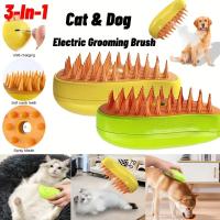 Cepillo De Peluquería Para Perros Y Gatos 3 En 1 Con Vaporizador Cepillo De Aseo Para Mascotas Anti-Polvo Y Pelusa Cepillo De Masaje - details 0