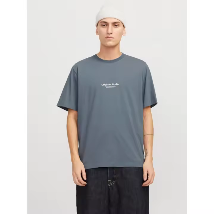 Jorvesterbro Tee Ss Crew Neck Gris Azulado - 1