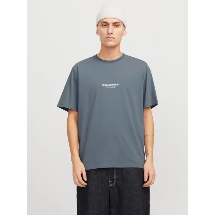 Jorvesterbro Tee Ss Crew Neck Gris Azulado - 1