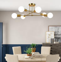 Lámpara De Techo Moderna LED En Negro/Oro Industrial Nordic Minimalista Para Decoración De Hogar Sala De Estar Comedor Instalación Sencilla Sin Dispositivo Inteligente - details 11