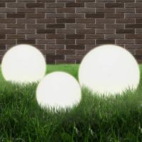 vidaXL Set Lámparas Jardín Luz LED Esférica Bola 20/30/40 cm Iluminación Patio Cantidad 3 unidades, 6 unidades - details 0