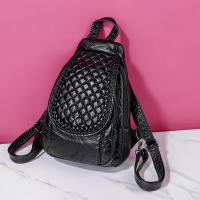 Mochila Pequeña De Cuero Genuino Para Mujer Bolso De Hombro Suave De Cuero Oveja De Alta Calidad Moda Escuela Para Teenager Chicas - details 2