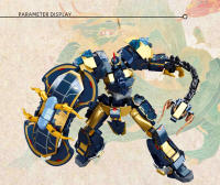 Robot Transformable De La Serie M38-B1272 Mech Master Con Bloques De Construcción Para Niños Basado En Shan-hai Jing Material ABS - details 12