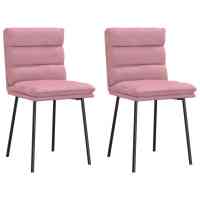 vidaXL Sillas de comedor 2 unidades terciopelo en color Verde oscuro/Rosa/Azul y más | cómodas modernas ergonómicas para comedor cocina salón hogar - details 1