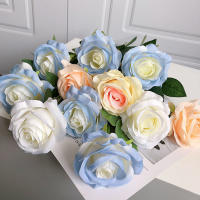 5/10Pcs Bouquet De Flores Artificiales Rosa Para Decoración De Hogar Y Habitaciones Decoración De Boda Regalo De Día De San Valentín Adorno De Vaso Falso - details 9