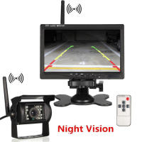 Camecho Car Monitor 7 inch TFT LCD Display Wireless Backup Camera Monitor for Bus Car Rearview Home Surveillance Camera Monitor - details 3