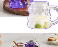Taza De Café De Vidrio Resistente Al Calor Taza De Leche Para Desayuno Vaso De Agua Creativo Para Amantes Del Bebida Transparente De Borosilicato Alto - details 5