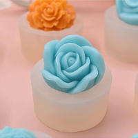Molde De Vela Floral En Silicona Para Artesanía DIY Molde De Hojas Y Pétalos Para Sabão De Mão Ornamento De Gesso Para Decoração De Carro - details 2