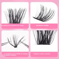 Kit de pestañas postizas de racimos: Juego de extensiones de pestañas de volumen ultra denso con aplicación de calor segmentada. - details 31