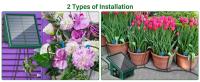 Sistema De Riego Solar Para Jardín Y Balcones Con Riega Drip Automático Kit De Riego DIY Para Huerto Material Metálico - details 13