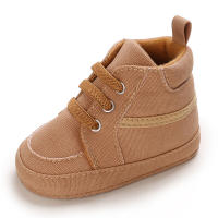 Zapatos De Bebé Para Niños Y Niñas De 0 a 18 Meses Alta Top Casual Suela Suave Deportivos Antideslizantes Fabricado Con Lona Y Cork - details 5