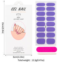 Adhesivos para uñas de gel UV, adhesivos para uñas de fototerapia semicurados semicurados de color sólido, adhesivos de gel de estilo simple totalmente impermeables y duraderos - details 6