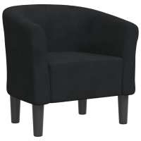 vidaXL Sillón de terciopelo Gris claro, Gris oscuro, Negro Sillon Dormitorio Sillon Comodos Silla Relax Sillón Sofá - details 1