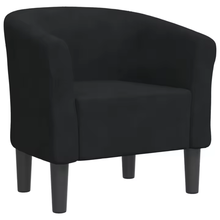 vidaXL Sillón de terciopelo Gris claro, Gris oscuro, Negro Sillon Dormitorio Sillon Comodos Silla Relax Sillón Sofá - 1