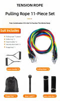 Set De 11 Piezas Bandas De Resistencia Con Correa Portátil Para Ejercicio Fitness Expansor De Pecho Banda Elástica Para Entrenamiento De Muñeca Pierna Hombro Cintura Arriostramento Anular - details 2