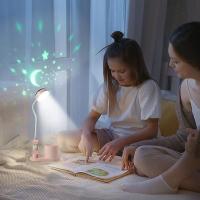 Lámpara de escritorio para niños, lámpara de noche con portalápices, cambio de color automático, lámpara de lectura LED recargable y regulable. - details 3