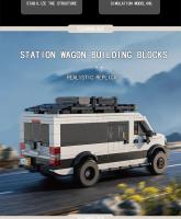 Bloques De Construcción De Estación Wagon 578PCS RV SUV Caravana Juguete Educativo DIY Para Niños Regalos De Vacaciones Bloques Conectables De Viaje Decorativos Para Escritorio - details 2