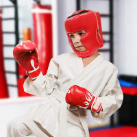 Guantes De Boxeo MMA Para Adultos Y Niños Protección Cabeza Y Manos Cuero PU Entrenamiento De Boxeo Y Kickboxing - details 3