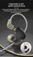 KZ ZS10 pro X Auriculares In-ear HiFi Bass Metal Híbridos Deportivos Cancelación De Ruido Cableado Sin Bluetooth Resistencia 29 Sensibilidad 112 - details 8