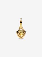 Pandora - Charm Colgante Mini de corazón - Baño de Oro de 14K - details 0
