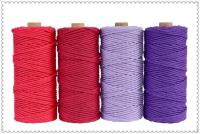 Cordón De Algodón Colorido Hecho a Mano Para Decoración Bohemia 4mm 100% Algodón Tejido Macramé DIY Para Casamiento Y Hogar 110 Yardas - details 9