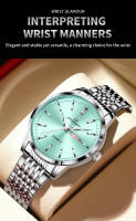 Reloj De Lujo PENGAGAR Para Hombre Resistente Al Agua Con Luminiscencia Fecha Día De La Semana Acero Inoxidable Reloj De Cuarzo Casual Con Caja - details 0