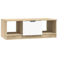 Vidaxl - Mesa de Centro de Madera Ingeniería 102x50x36 Cm - Roble Ahumado - details 4