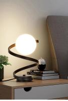 Lámpara De Mesa LED Nórdica Para Iluminación Interior Botón De Encendido Para Dormitorio Sala De Estar Restaurante Decoración De Casa Vidrio Retro - details 6
