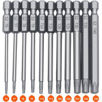 Juego De Destornilladores De Cabeza Torx Seguridad 1/4 Pulgada Tornillo De 4 Pulgadas Longitud S2 Acero 11/12 Piezas Destornillador Torx - details 0