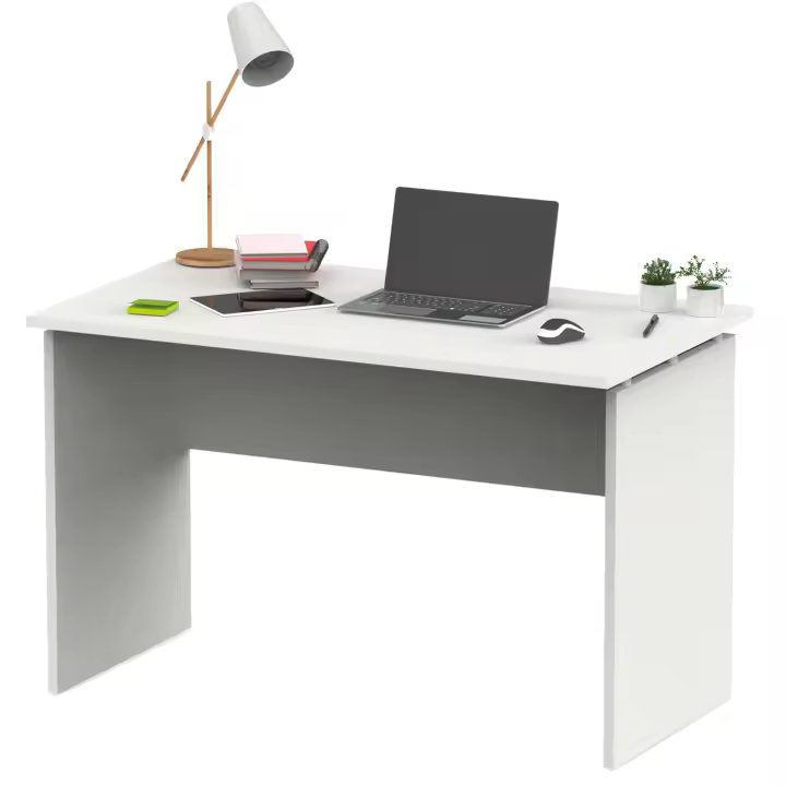 Mesa Escritorio Teide Moderno Color Blanco Mate 120cm - 1