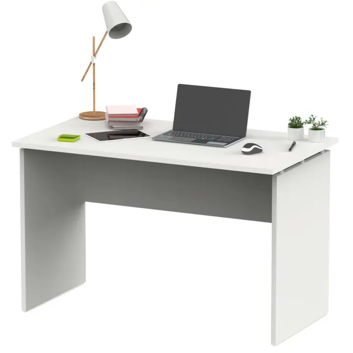 Mesa Escritorio Teide Moderno Color Blanco Mate 120cm - 1