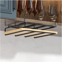 Estantes de cocina de acero inoxidable, estante de tabla de cortar, soporte para pañuelos, debajo de los estantes de la puerta - details 0