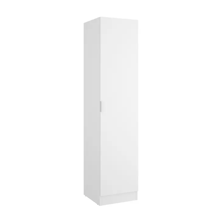 Armario 1 Puerta Essen Blanco - Ropero Compacto 184x40x52 cm Armario para dormitorio - Fabricado en España - Melamina Alta calidad - Somnia Descanso - 1