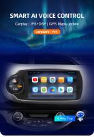 AWESAFE inalámbrico CarPlay Android Auto Radio para Toyota Yaris 2012 2013 2014 2015 2016 2017  coche reproductor multimedia GPS 2 din autoradio volante controles RDS Bluetooth - details 0