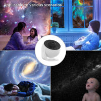 Proyector De Estrellas LED Para Habitación De Niños Lámpara Nocturna 360° Giratoria Decoración Y Regalo Para Hogar - details 2