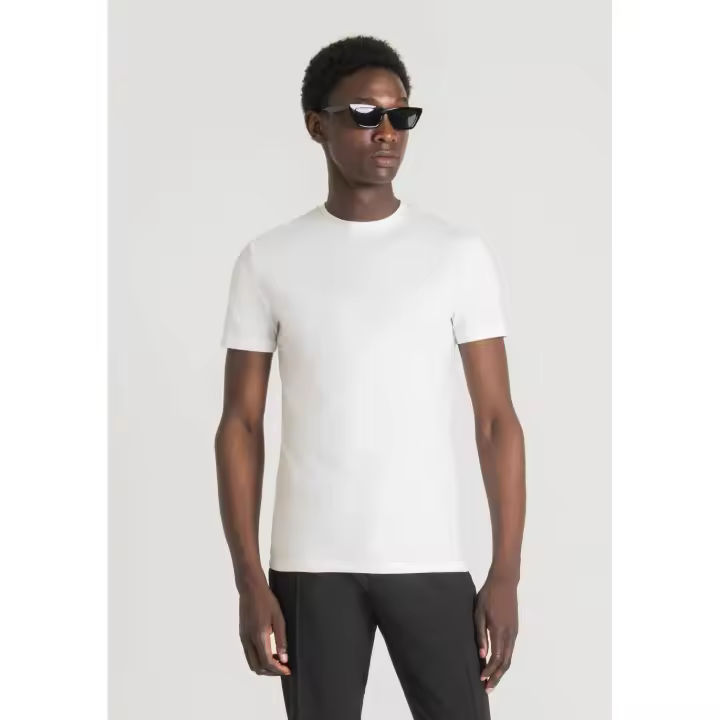 CAMISETA ANTONY MORATO M/C-SUPER SLIM FIT BLANCA MINILOGO - 1