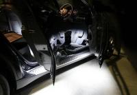 ANGRONG 2X Luz De Pie LED Para Puerta Lateral De VW Touareg Tiguan Golf Passat CC Jetta Instalación Fácil Color Blanco 12V - details 4