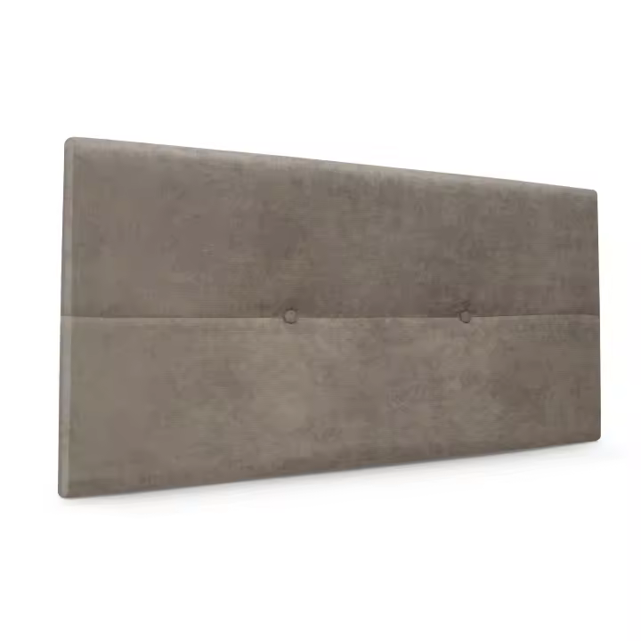 DHOME Cabecero de Polipiel o Tela AQUALINE Pro cabeceros Cabezal tapizado Cama Lujo (Tierra Tela) - 1